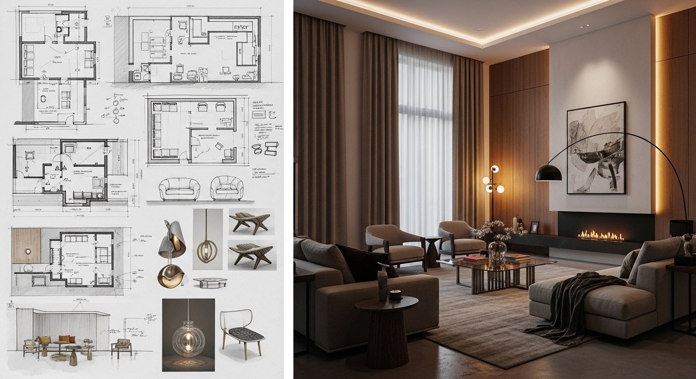 Quy trình thiết kế nội thất 7 bước – Từ ý tưởng đến hiện thực