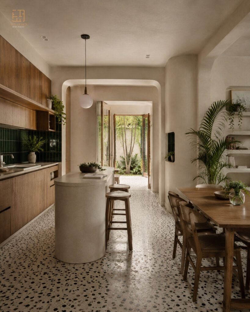 Chi phí thi công nội thất phần đồ gỗ căn bếp - InEx Design
